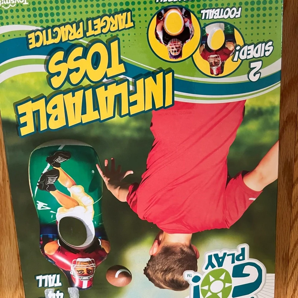 - - Inflatable football toss target